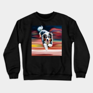 Australian Shepherd Agility Crewneck Sweatshirt